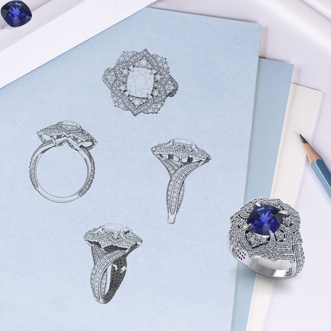 Looking for custom-designed wedding jewelry in Delhi? Our Karol Bagh showroom specializes in creating unique and personalized bridal jewelry that reflects your style and vision. From diamond wedding jewelry to gold bridal sets, we design every piece to perfection, ensuring it complements your wedding attire beautifully. Whether you desire Polki, Kundan, antique, or modern bridal jewelry, our expert craftsmen bring your ideas to life with exceptional attention to detail. As one of the top-rated custom jewelry designers in Delhi, we offer bespoke solutions for brides who want something truly special and exclusive. Visit our showroom in Karol Bagh to experience the art of custom wedding jewelry design and create timeless pieces that will make your big day unforgettable.